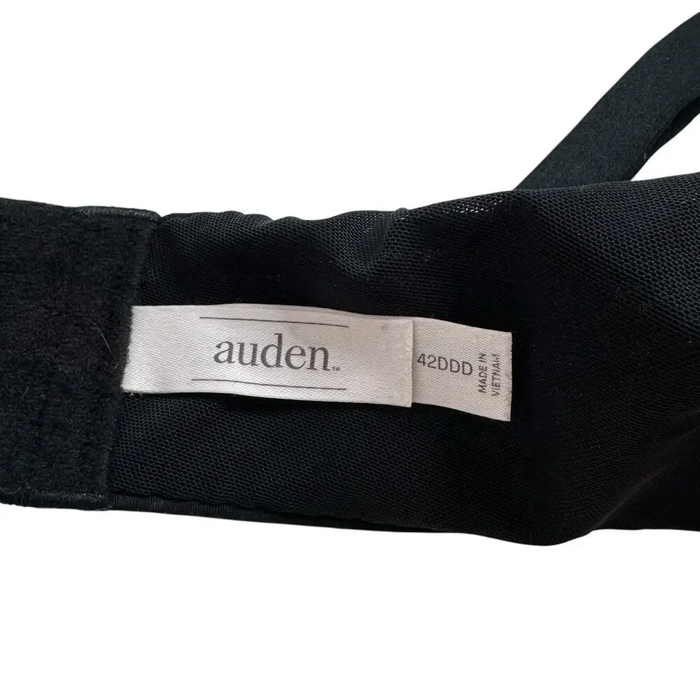 AUDEN Smooth Balconette Bra in Black Size 42DDD Womens Underwire Lined